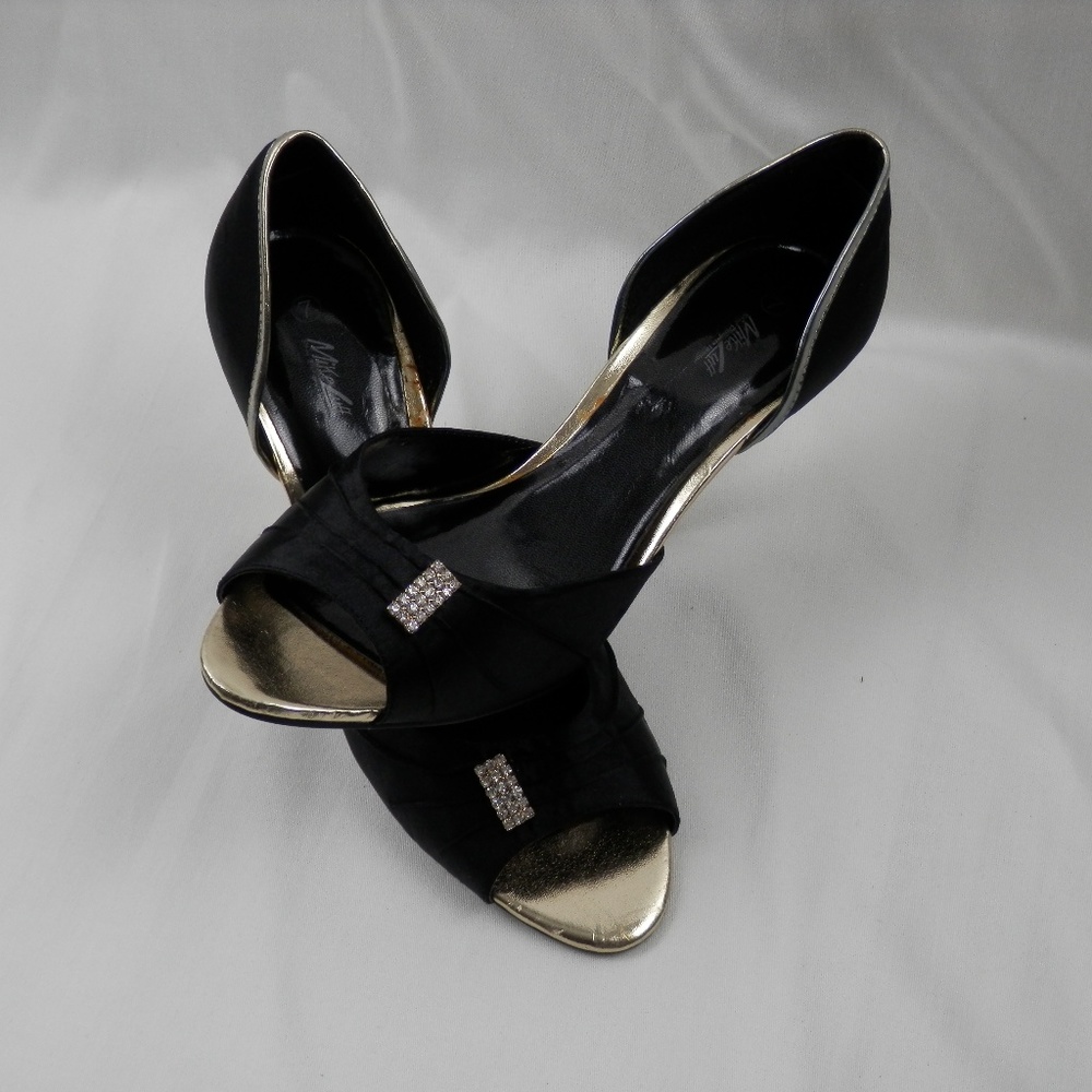 black high heels wedding shoe shallow-mouth sexy